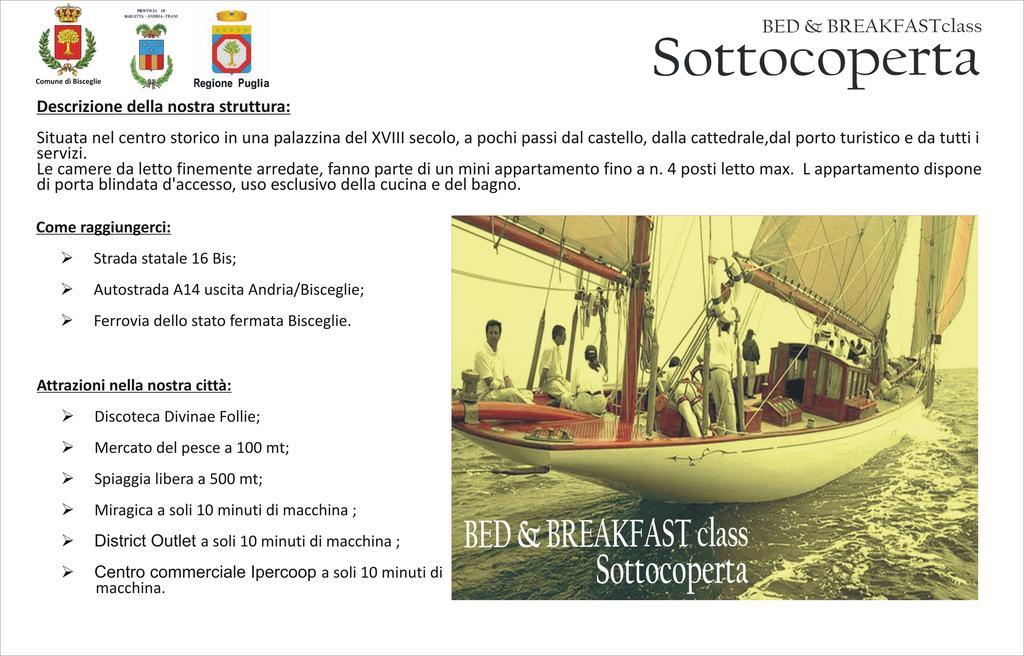 B&B Sottocoperta Bisceglie Zewnętrze zdjęcie